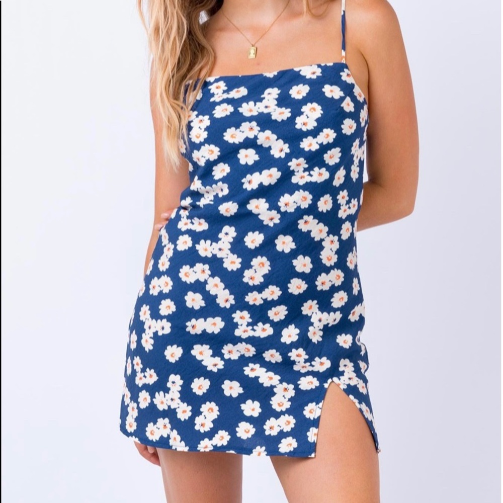 princess polly blue floral dress
